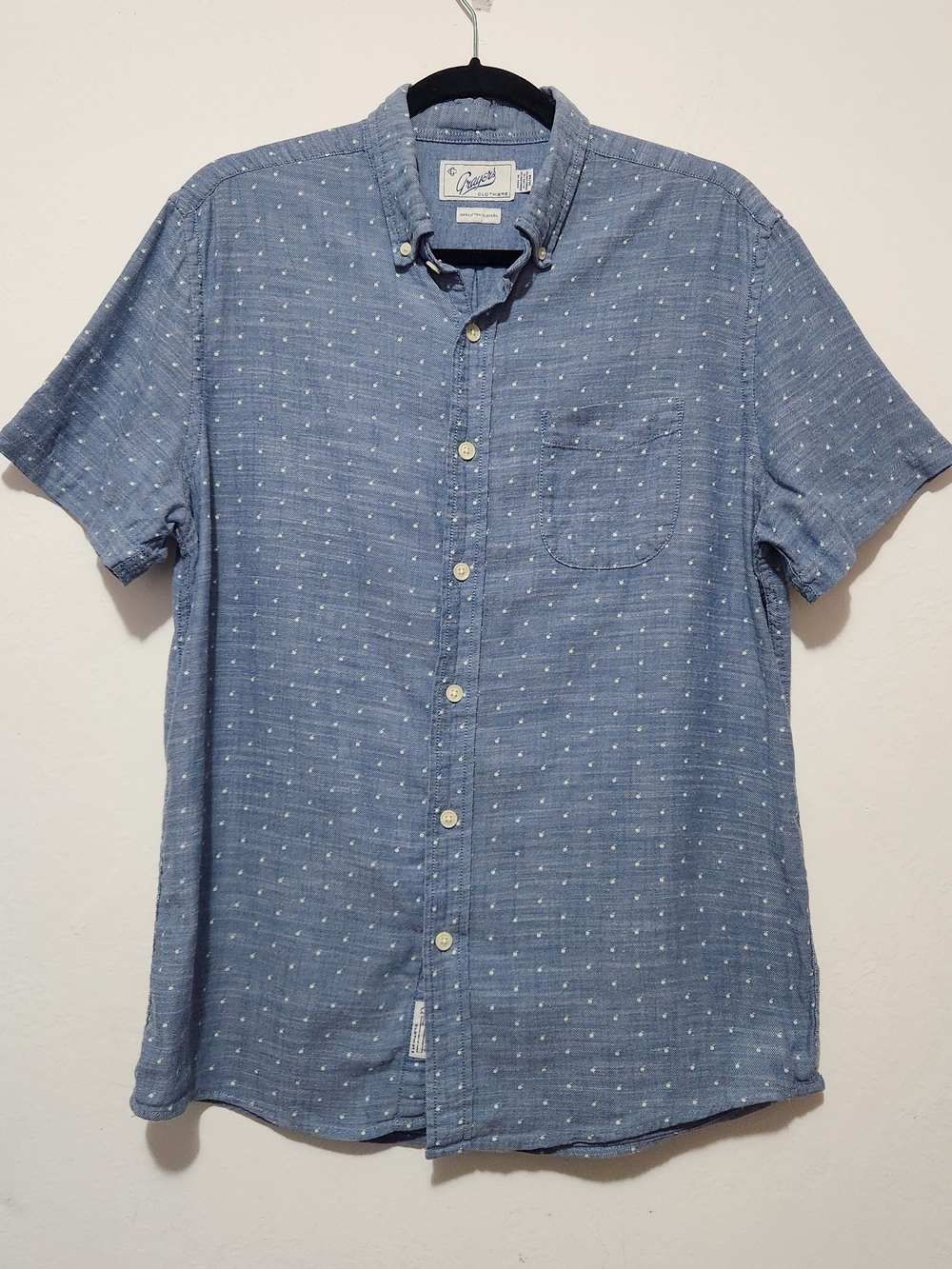 Grayers Effortless Chill Undone Elevated Lived-In Cottage-Lite Button Up Shirt M
